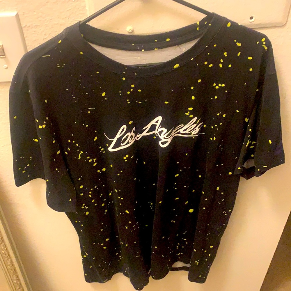 Nike lebron los angeles t shirt XL neon volt black